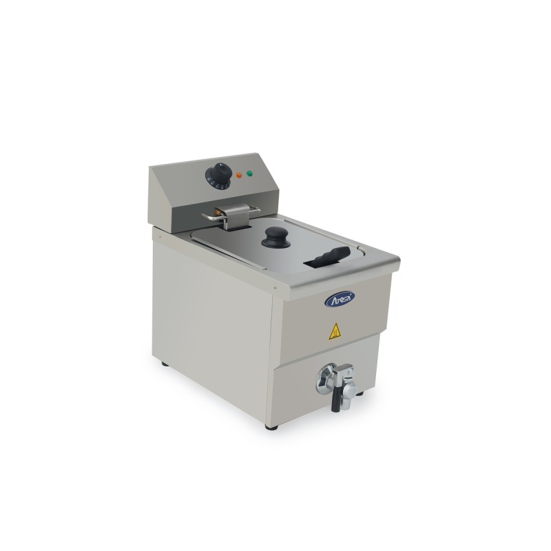 Freidora Eléctrica De 8L Con Grifo Drenaje 290X480X430MM 50-190°C Freidora Eléctrica De 8L Con Grifo Drenaje 290X480X430MM 50-190°C