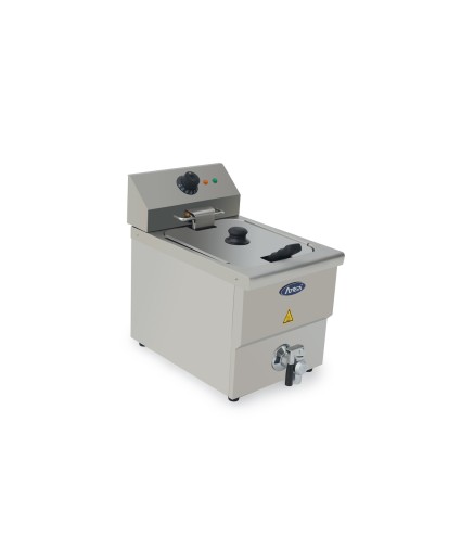 Freidora Eléctrica De 8L Con Grifo Drenaje 290X480X430MM 50-190°C