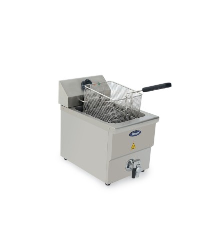 Freidora Eléctrica De 8L Con Grifo Drenaje 290X480X430MM 50-190°C