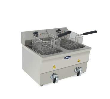Freidora Eléctrica 8L+8L Con Grifo Drenaje - 580X480X430MM 50-190°C
