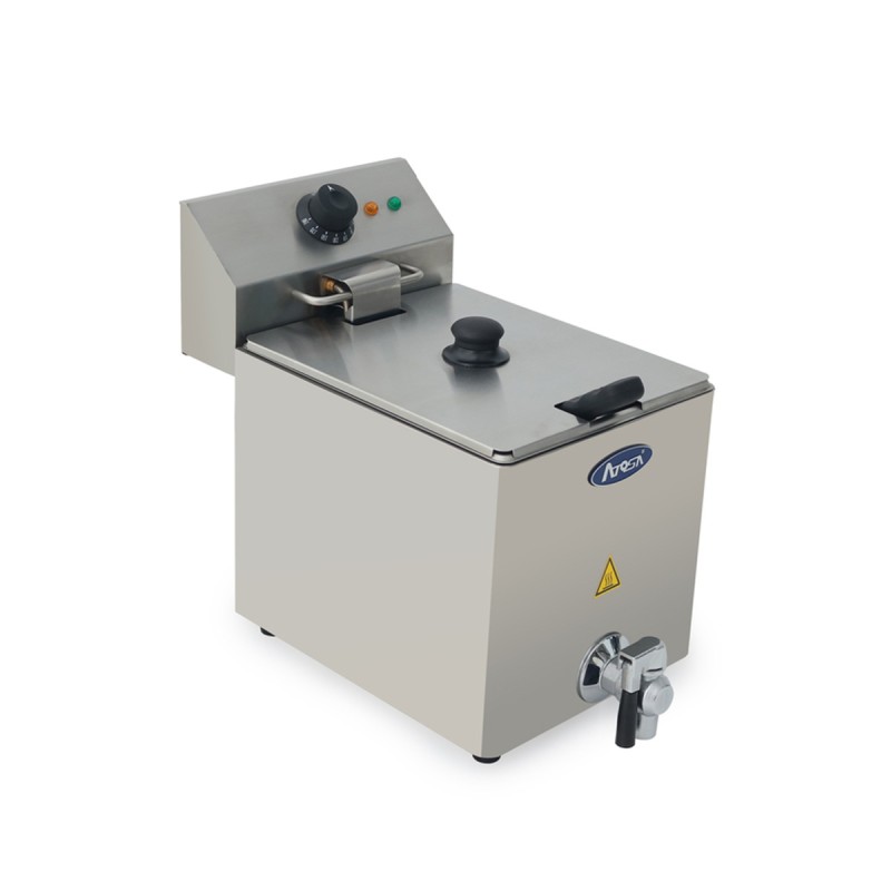 Freidora Eléctrica 8L Con Grifo De Drenaje - 270X480X395MM 50-190°C Freidora Eléctrica 8L Con Grifo De Drenaje - 270X480X395MM 50-190°C