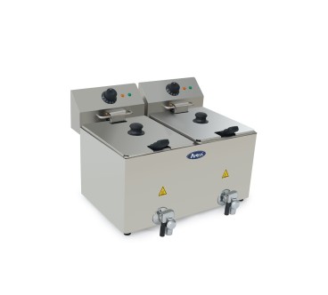 Freidora Eléctrica Doble 8 + 8L Grifo 2x3.25KW