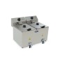 Freidora Eléctrica 8L+8 Con Grifo Drenaje 220-240V 2X3.25Kw - 545X480X395MM 50-190°C Freidora Eléctrica 8L+8 Con Grifo Drenaje 220-240V 2X3.25Kw - 545X480X395MM 50-190°C