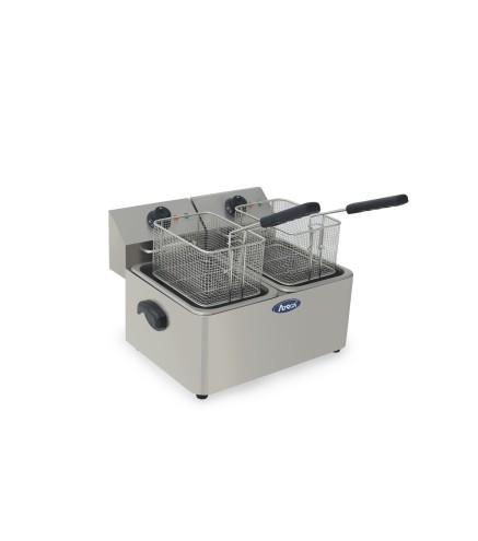 Freidora Eléctrica Doble 4 + 4L 2x2.5KW