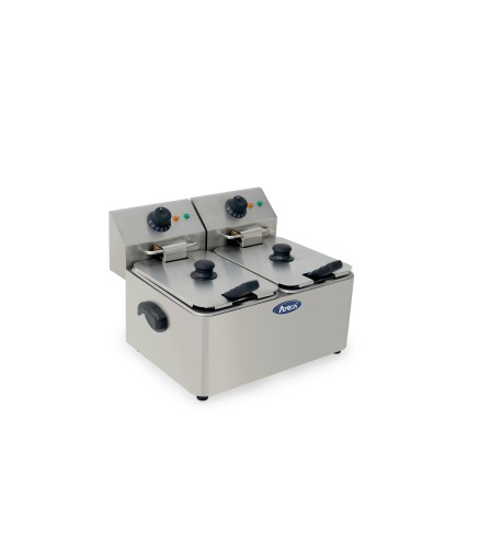 Freidora Eléctrica 4L+4L 220-240V 2X2 5Kw - 490X380X315MM 50-190°C