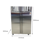 Frigorífico congelador Vertical 2P 1240L 350W 1965x750x1930MM Frigorífico congelador Vertical 2P 1240L 350W 1965x750x1930MM