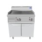 Plancha 1/2 Estriada Dcha - De Gas Natural Con 2 Puertas 14KW Serie 700 - 800X700X1085MM - 2X7Kw