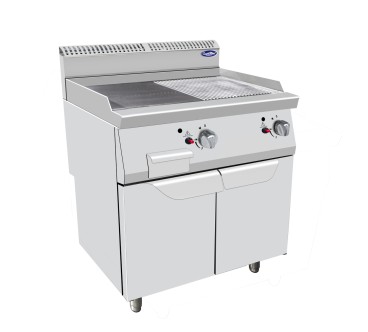 Plancha de Gas Natural 2P 14kW 80x70x108.5cm Derecha/Izquierda