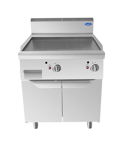 Plancha Estriada - De Gas Natural Con 2 Puertas 14KW Serie 700 - 800X700X1085MM