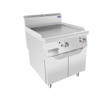Plancha Estriada - De Gas Natural Con 2 Puertas 14KW Serie 700 - 800X700X1085MM