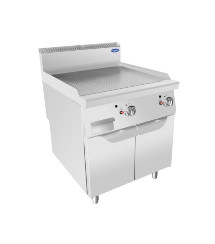 Plancha Estriada - De Gas Natural Con 2 Puertas 14KW Serie 700 - 800X700X1085MM