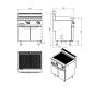 Plancha Gas 2P 14kW 80x70cm Superficie Estriada Plancha Gas 2P 14kW 80x70cm Superficie Estriada