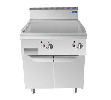 Plancha Lisa De Gas Natural Con 2 Puertas 14KW Serie 700 - 800X700X1085MM