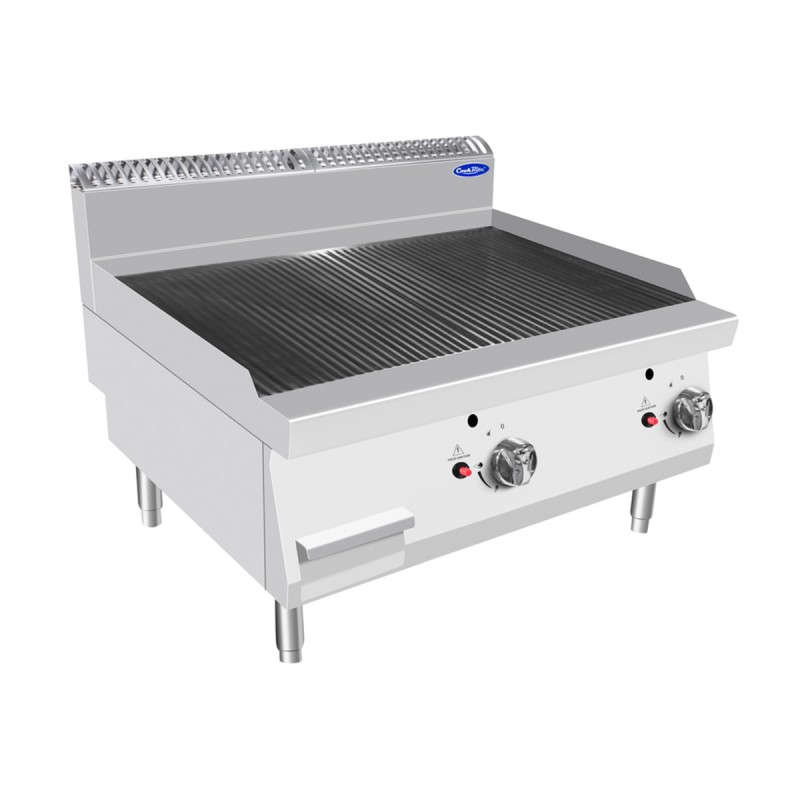 Plancha Gas Natural Sobremesa estriada 14kW 80x70x54.7cm Plancha Gas Natural Sobremesa estriada 14kW 80x70x54.7cm