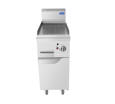 Plancha Gas Natural Estriada 7kW 400x700mm