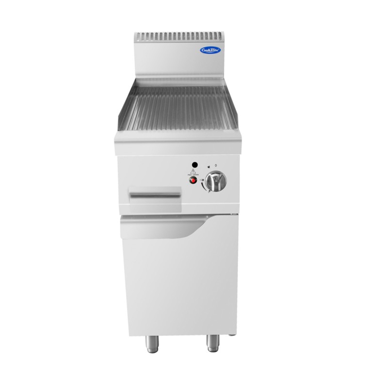 Plancha Gas Natural Estriada 7kW 400x700mm