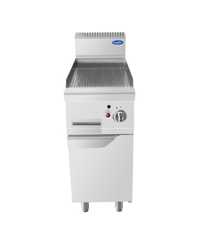 Plancha Gas Natural Estriada 7kW 400x700mm