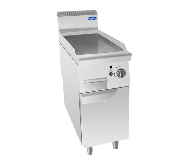 Plancha Gas Natural Estriada 7kW 400x700mm