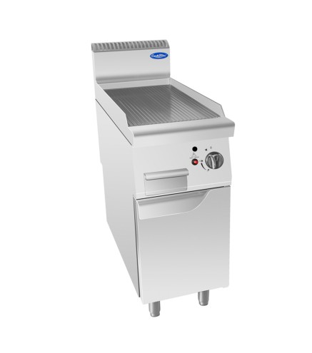 Plancha Gas Natural Estriada 7kW 400x700mm