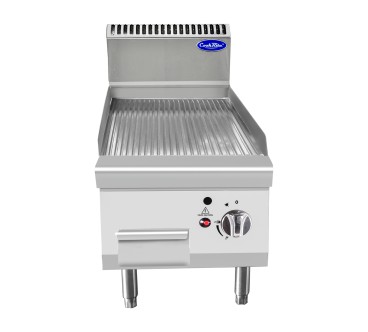 Plancha Gas Natural Estriada 7kW 400x700mm