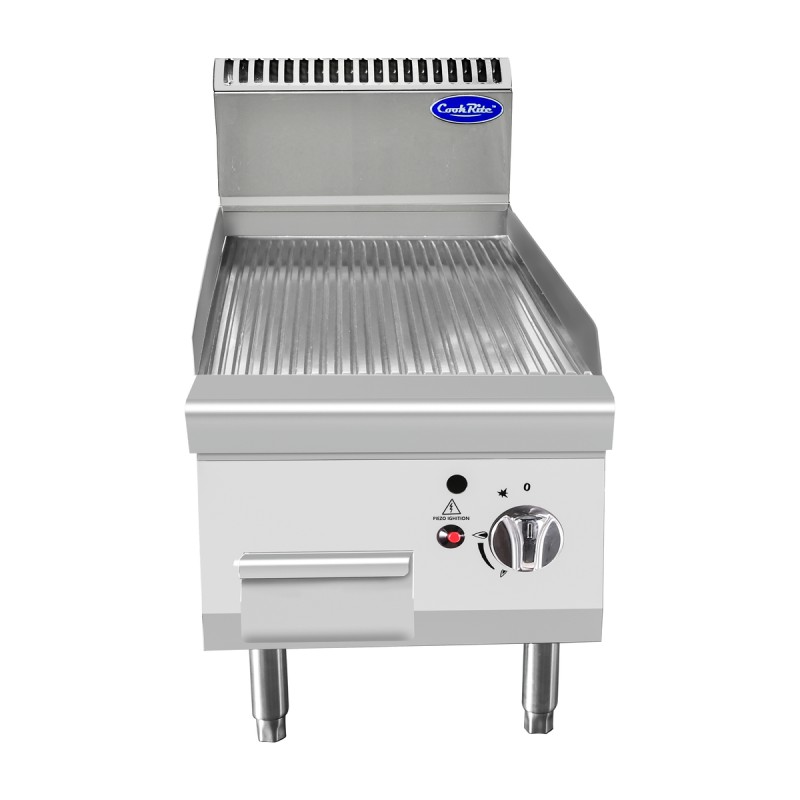 Plancha Gas Natural Estriada 7kW 40x70x59.7cm