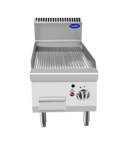 Plancha Gas Natural Estriada 7kW 400x700mm