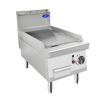 Plancha Gas Natural Estriada 7kW 400x700mm