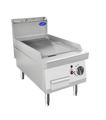 Plancha Gas Natural Estriada 7kW 400x700mm