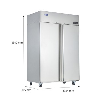 Armario Frigorífico De Acero GN2/1 Inox Capacidad 1240L