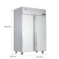 Armario Frigorífico De Acero GN2/1 Inox Capacidad 1240L Armario Frigorífico De Acero GN2/1 Inox Capacidad 1240L