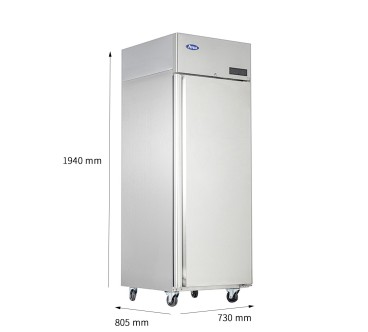 Armario Frigorífico Refrigerado De Acero GN2/1 Inox Capacidad 670L