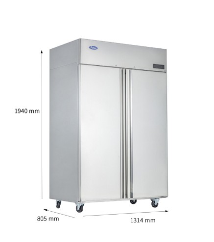 Armario Frigorífico Congelador De Acero GN2/1 Inox Capacidad 1240L