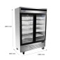 Armario Frigorífico Congelador Cristal Capacidad 1300L Armario Frigorífico Congelador Cristal Capacidad 1300L