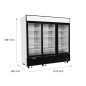 Congelador Mural Ventilado Capacidad 2050L Con 3 Puertas De Cristal -20°/ -18°C Congelador Mural Ventilado Capacidad 2050L Con 3 Puertas De Cristal -20°/ -18°C