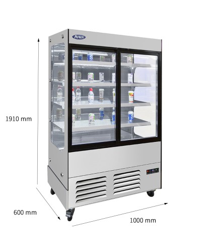 Armario Refrigerador Para Bebidas Con Puerta Corredera 700L 1000*610*1910MM 0°/+5°C