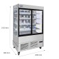 Armario Refrigerador Para Bebidas Con Puerta Corredera 780L 1200*610*1910MM 0°/+5°C Armario Refrigerador Para Bebidas Con Puerta Corredera 780L 1200*610*1910MM 0°/+5°C