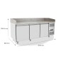 Mesa Refrigerada de Pizza 201cm 3 Puertas Mesa Refrigerada de Pizza 201cm 3 Puertas