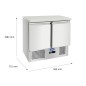 Mesa Refrigeración Y Ensaladera Con 2 Puertas Capacidad 300L 2°/+8°C 900X700X898MM Mesa Refrigeración Y Ensaladera Con 2 Puertas Capacidad 300L 2°/+8°C 900X700X898MM