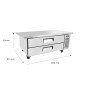 Mesa Baja Refrigerada Ventilada 2 Cajones - Capacidad 235L 2°/+8°C 1536X815X514MM Mesa Baja Refrigerada Ventilada 2 Cajones - Capacidad 235L 2°/+8°C 1536X815X514MM