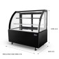 Vitrina Pasteles Refrigerada Cristales Curvos 180x66x120CM Vitrina Pasteles Refrigerada Cristales Curvos 180x66x120CM