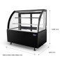 Vitrina Pasteles Refrigerada Cristales Curvos 150x66x120CM Vitrina Pasteles Refrigerada Cristales Curvos 150x66x120CM