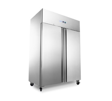 Congelador Vertical Inox Con 2 Puertas 1160L, -18 ℃ ~ 25 ℃, 760W, 1340*810*2010MM