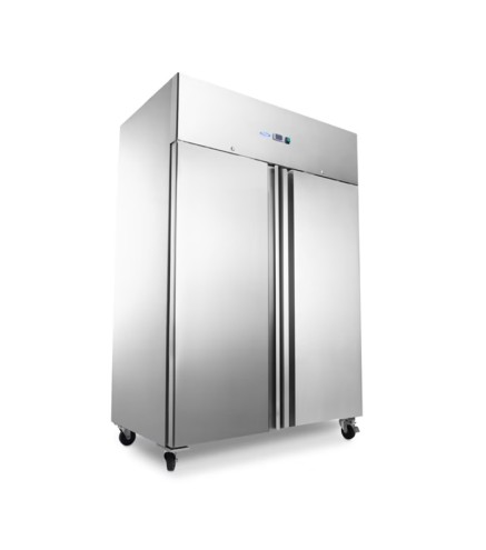 Frigorífico Vertical Inox Con 2 Puertas 1160L, 2℃ ~ 28 ℃, 380W, 1340*810*2010MM