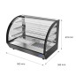 Vitrina Caliente Cristal Curvado De 125L  900×580×678MM 30～90℃