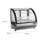 Vitrina Refrigerada De Sobremesa Frontal Cristal Redonda Ventilada 715*560*670MM Vitrina Refrigerada De Sobremesa Frontal Cristal Redonda Ventilada 715*560*670MM