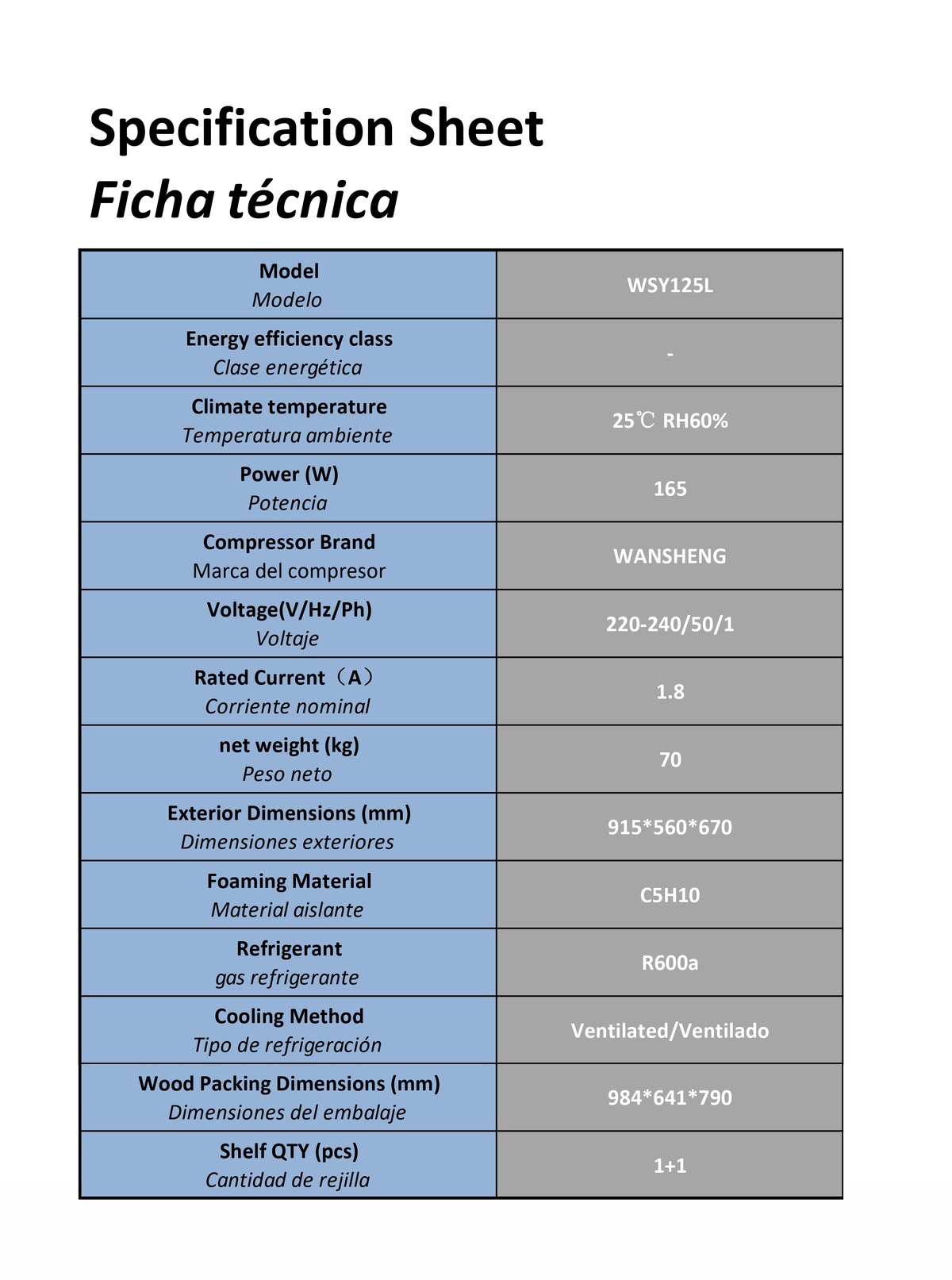 Vitrina refrigerada de sobremesa frontaLcristaLredondo Ventilated  220-240V/165W 4.42kWh/24H   915*560*670mm  ENERGY D 台面式单圆弧蛋糕柜 -